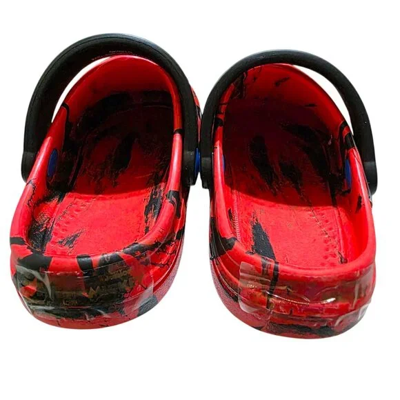 Disney Toddler Clogs Mickey Mouse Red Unisex Size 5/6 & 9/10 Back Swivel Strap - Picture 7 of 8